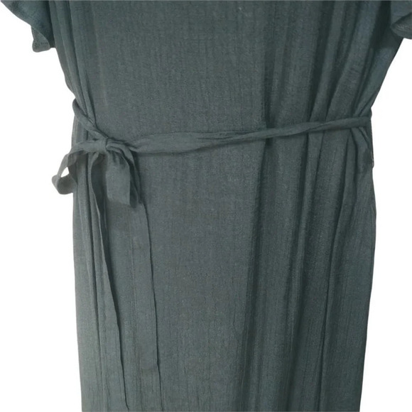 Claire France Maxi Black Dress with Lace and Matching Tie Up Belt 16 NWT - Picture 5 of 11